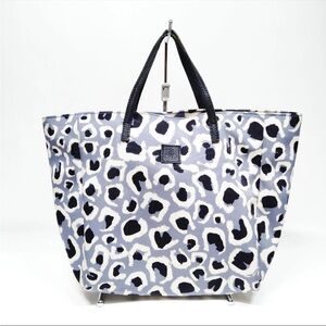 Gucci Black and White Leopard Print Tote